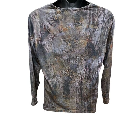 Size XL Noracora Button Cowl Neck Long Sleeved Top Shirt - Picture 3 of 3